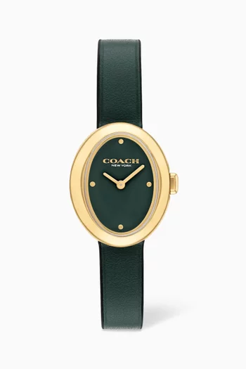 Sammy Quartz Leather watch, 22mm