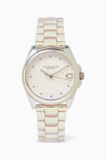 Buy Coach White Greyson Ceramic Quartz Watch 36mm For Women Online Ounass UAE