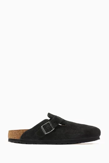 Boston Clog Sandals in Suede