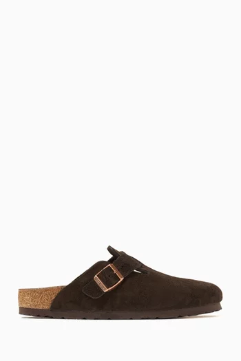 Boston Clog Sandals in Suede