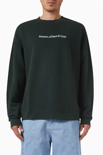 MoPQ Crewneck Sweatshirt in Cotton