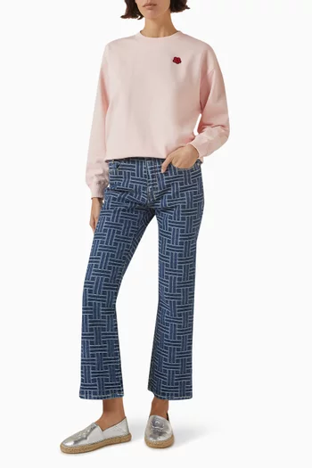 Boke Flower Sweatshirt in Cotton