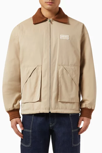 Reversible Coach Jacket in Cotton-blend