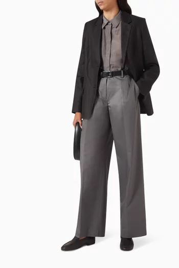 Wide-leg Pants in Cotton