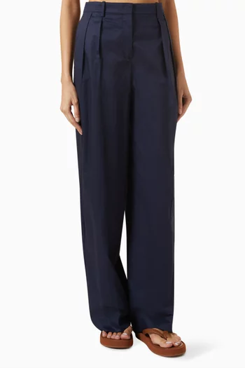 Wide-leg Pants in Cotton