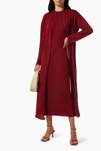 Sleeveless Knit Maxi Dress in Merino Wool
