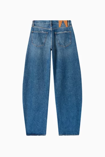 Kris Barrel-leg Jeans in Denim