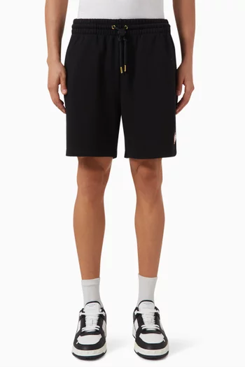 Diamond Logo Patch Shorts in Cotton