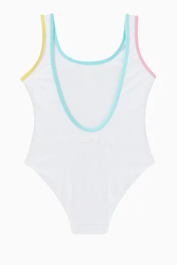 Logo-appliquéd One-piece Swimsuit