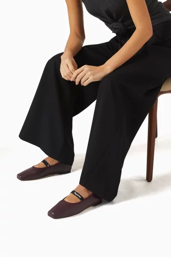 Lisbeth Ballerina Flats in Leather