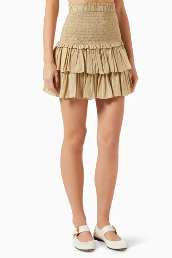 Naomi Mini Skirt in Cotton-voile
