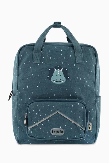 Large Mr. Triceratops Backpack in Recycled Cotton