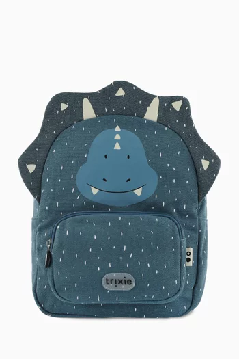 Small Mr. Triceratops Backpack in Recycled Cotton