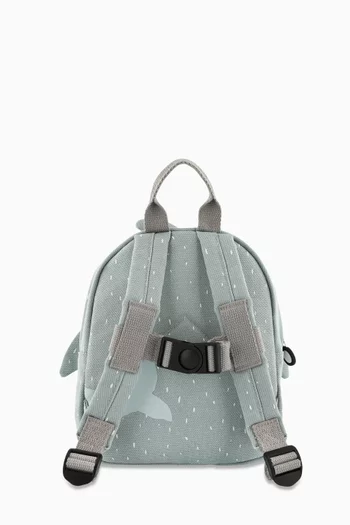 Small Mr. Shark Backpack in Cotton