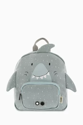 Small Mr. Shark Backpack in Cotton