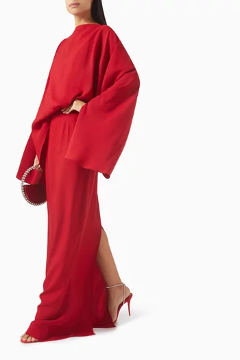 Eolia Maxi Dress in Crepe-cady
