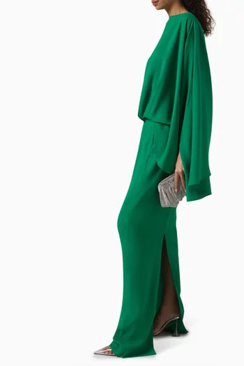 Eolia Maxi Dress in Crepe-cady