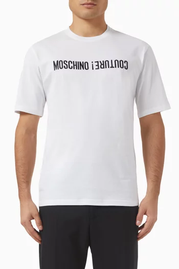 Upside-down Logo T-shirt in Cotton-jersey