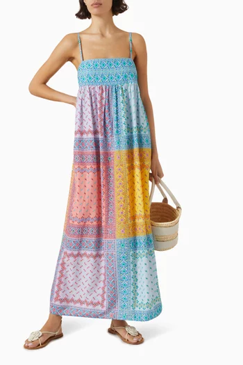 Bon Bon Bodice Maxi Dress in Cotton-blend