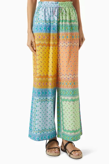 Bon Bon Wide-leg Pants in Cotton-blend