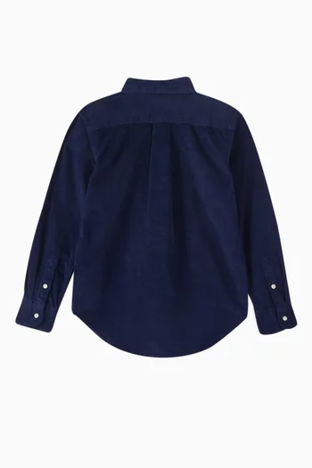 Polo Bear Shirt in Cotton Corduroy