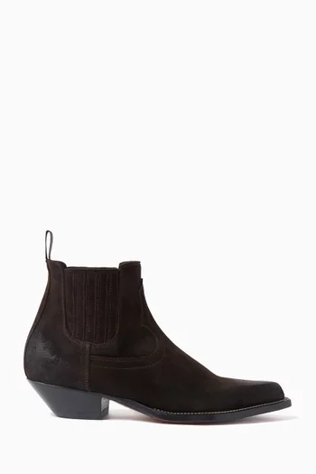 Hidalgo Cowboy 35 Boots in Suede