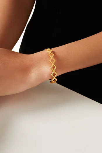 Everbond Bangle in 18kt Gold-plated Brass