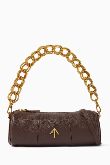 XX Mini Cylinder Shoulder Bag in Calf Leather