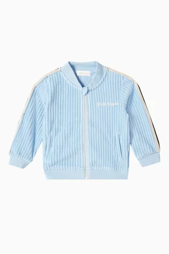 Logo-embroidered Track Jacket in Cotton Blend