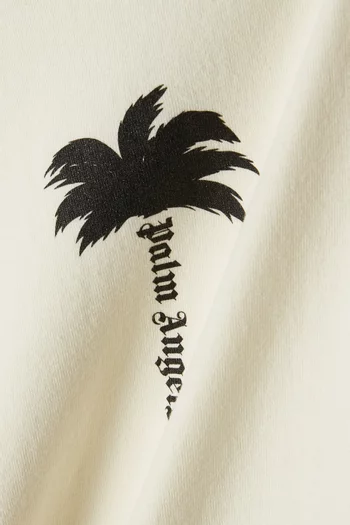 Palm Tree Graphic Print T-shirt in Cotton