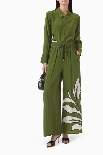 Planetary Drawcord Pants in Silk