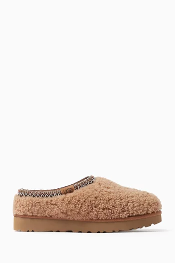 Tasman Maxi Curly Slippers in Sheepskin Fur