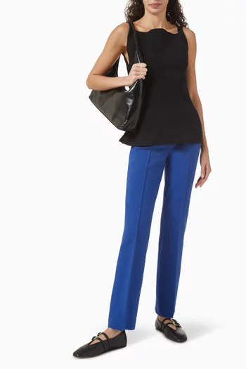 Long Kick Pants in Cotton Blend