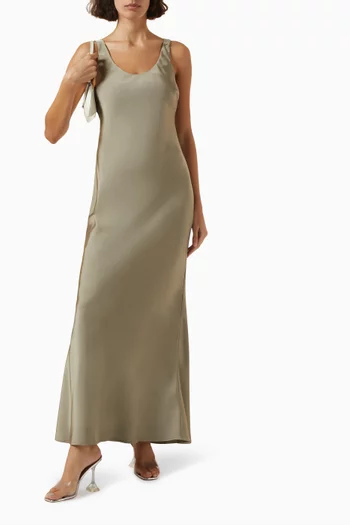 Toulouse Midi Dress in Satin