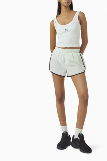 Forward Crop Tank Top in Stretch-nylon
