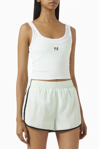 Forward Crop Tank Top in Stretch-nylon