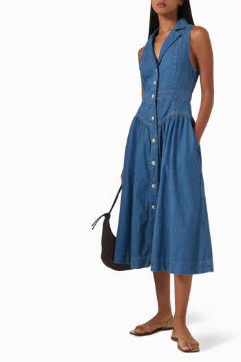 Ellison Midi Dress in Denim