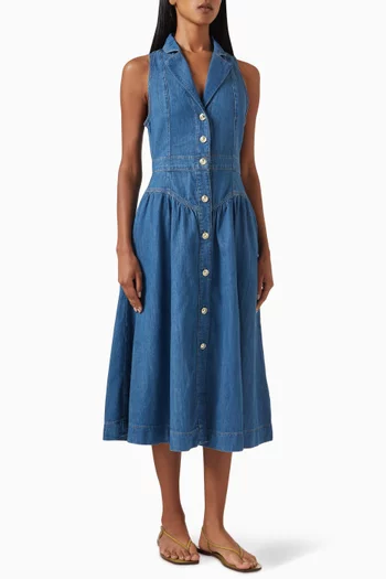 Ellison Midi Dress in Denim