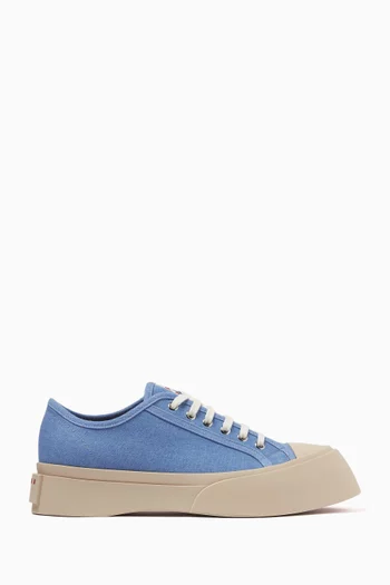 Pablo Platform Sneakers in Denim Canvas