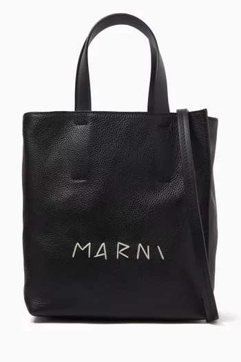 Mini Museo Tote Bag in Leather