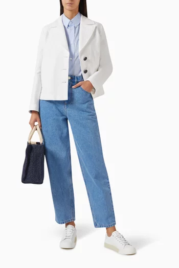 Cropped Shirt in Organic Cotton
