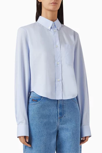 Cropped Shirt in Organic Cotton