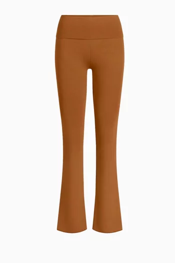 Cotton Jersey Foldover Pants