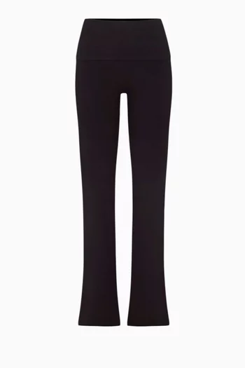 Foldover Pants in Cotton Jersey