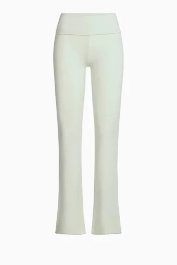 Cotton Jersey Foldover Pants