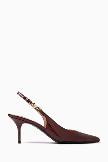 Love Chain-strap 70 Slingback Pumps in Patent Leather