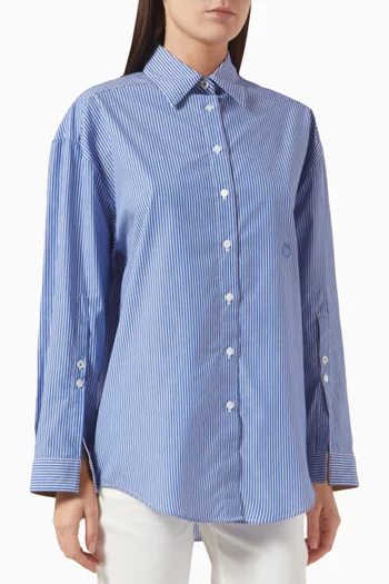 Calamita Shirt in Cotton Poplin