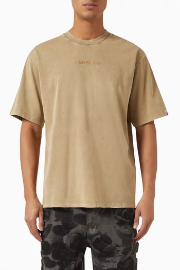 Garment Dye Relaxed T-shirt in Cotton