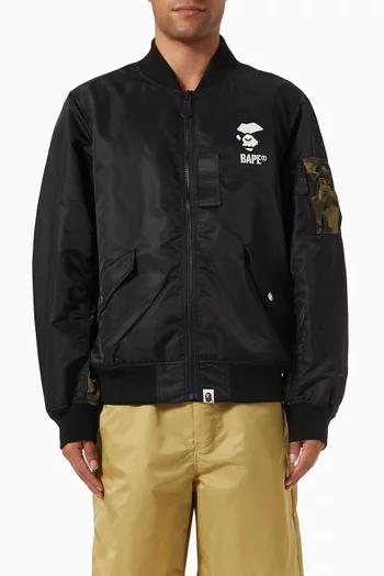 1st Camo Bomber Jacket in Nylon