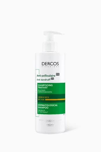 Dercos Anti Dandruff Shampoo for Dry Hair, 390ml